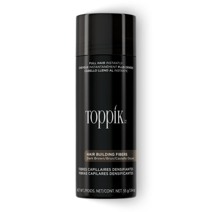 Toppik Hair Building Fibers Dark Brown 55g front view