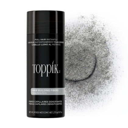 TOPPIK Hair Building Fibers Gray 27.5g front view
