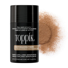 TOPPIK Hair Building Fibers Light Brown 12g front view