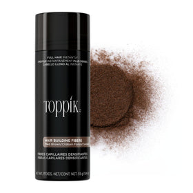 TOPPIK Hair Building Fibers Medium Brown 55g front view