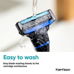 Toptech Razor 3 blades with aloe vera strip