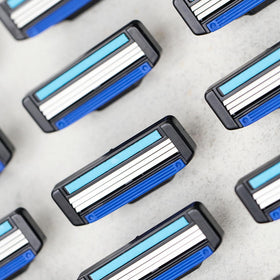 Toptech Razor 3 cartridge packaging showing dimensions