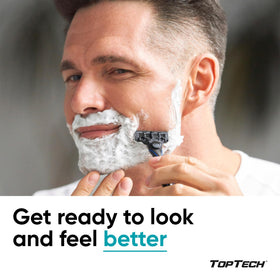 Toptech Razor 3 cartridge showing 3 ultra-sharp blades