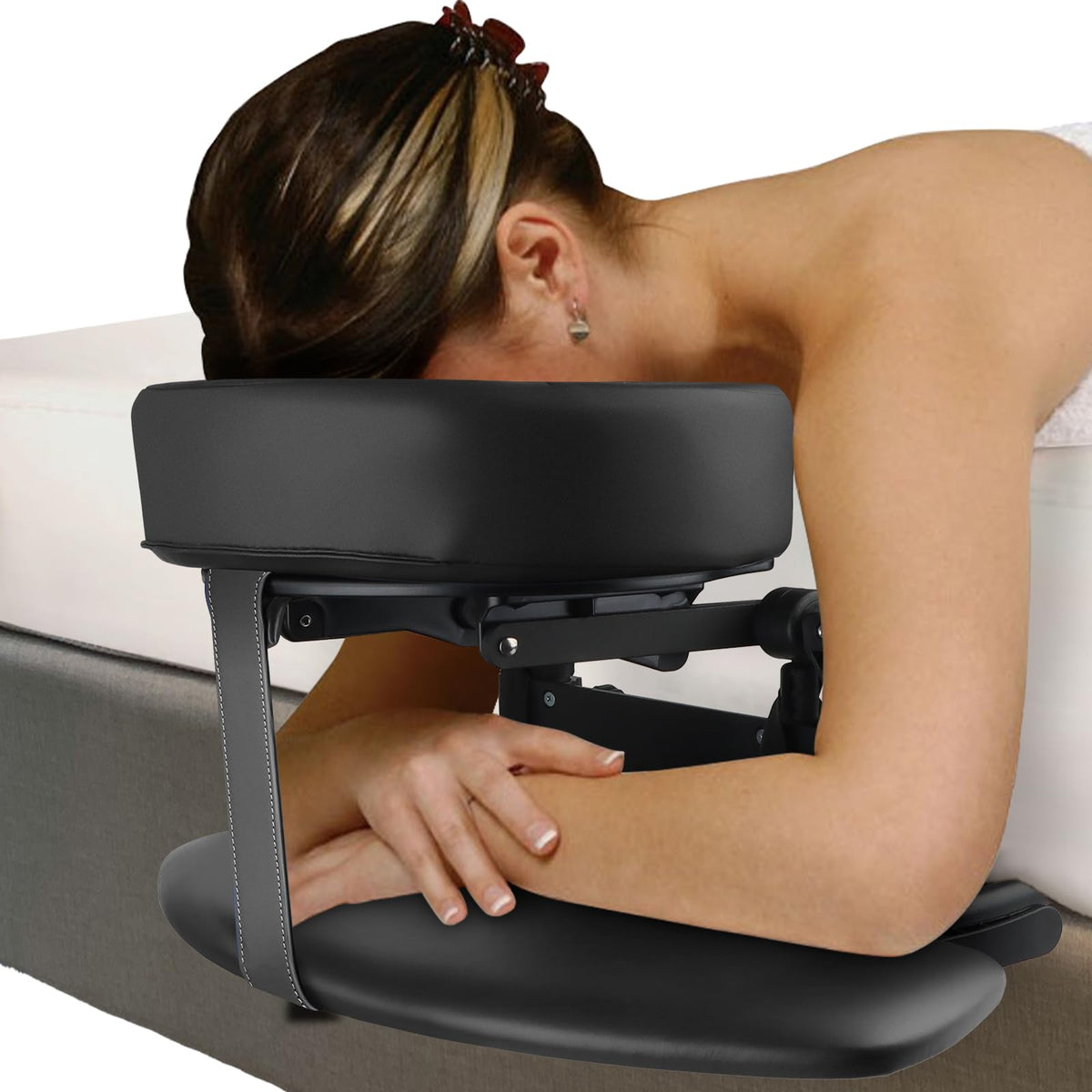 TOROKOM Adjustable Headrest Face Pillow Cradle front view
