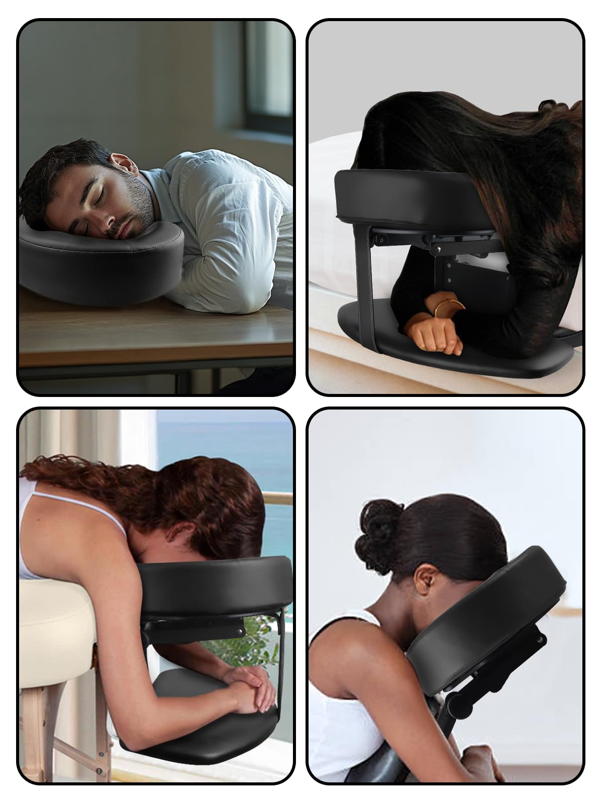 TOROKOM Adjustable Headrest Face Pillow Cradle packaging