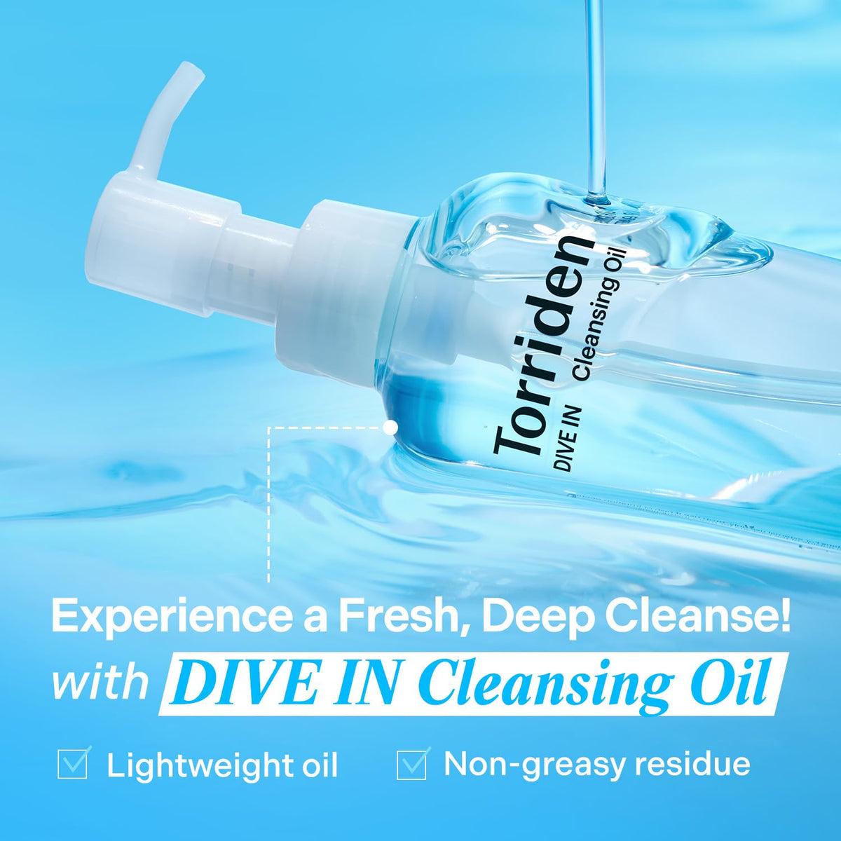 Torriden DIVE IN Cleansing Oil 200ml side view