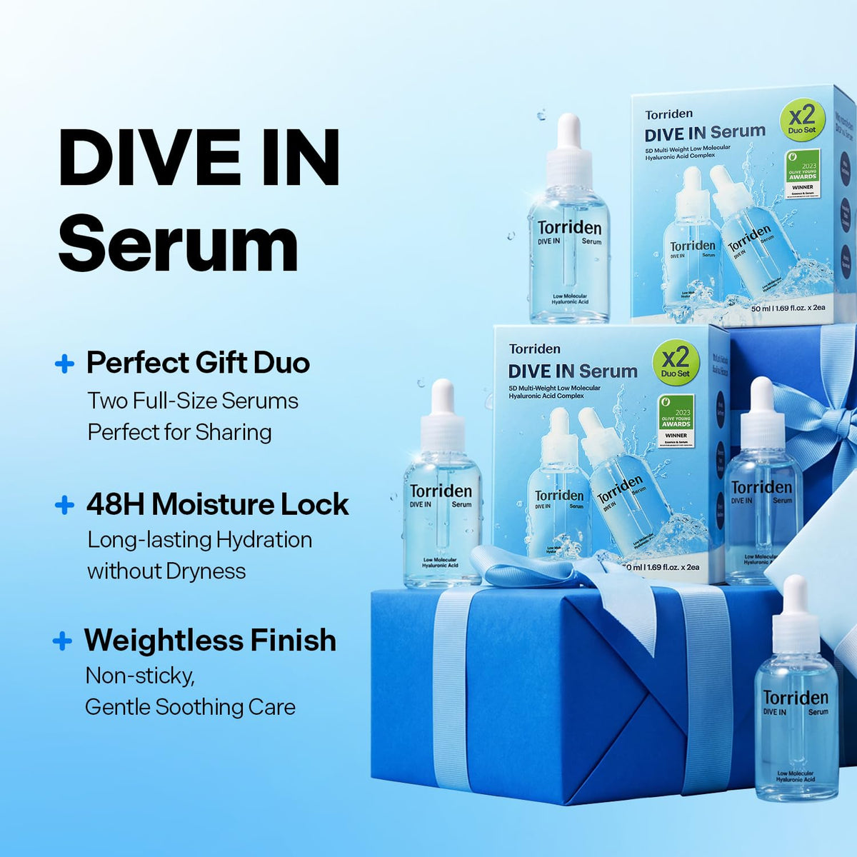 Torriden DIVE IN Hyaluronic Acid Serum 50ml back view