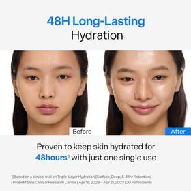 Torriden DIVE IN Serum application on skin