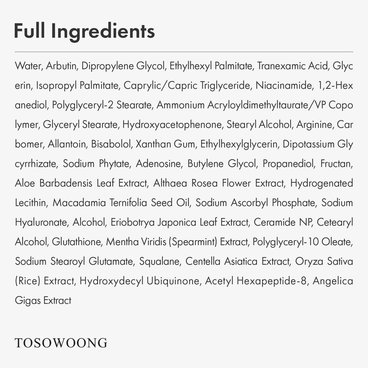 TOSOWOONG Arbutin 7% Cream lifestyle scene with flowers