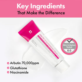 TOSOWOONG Arbutin 7% Glutathione Cream ingredients list