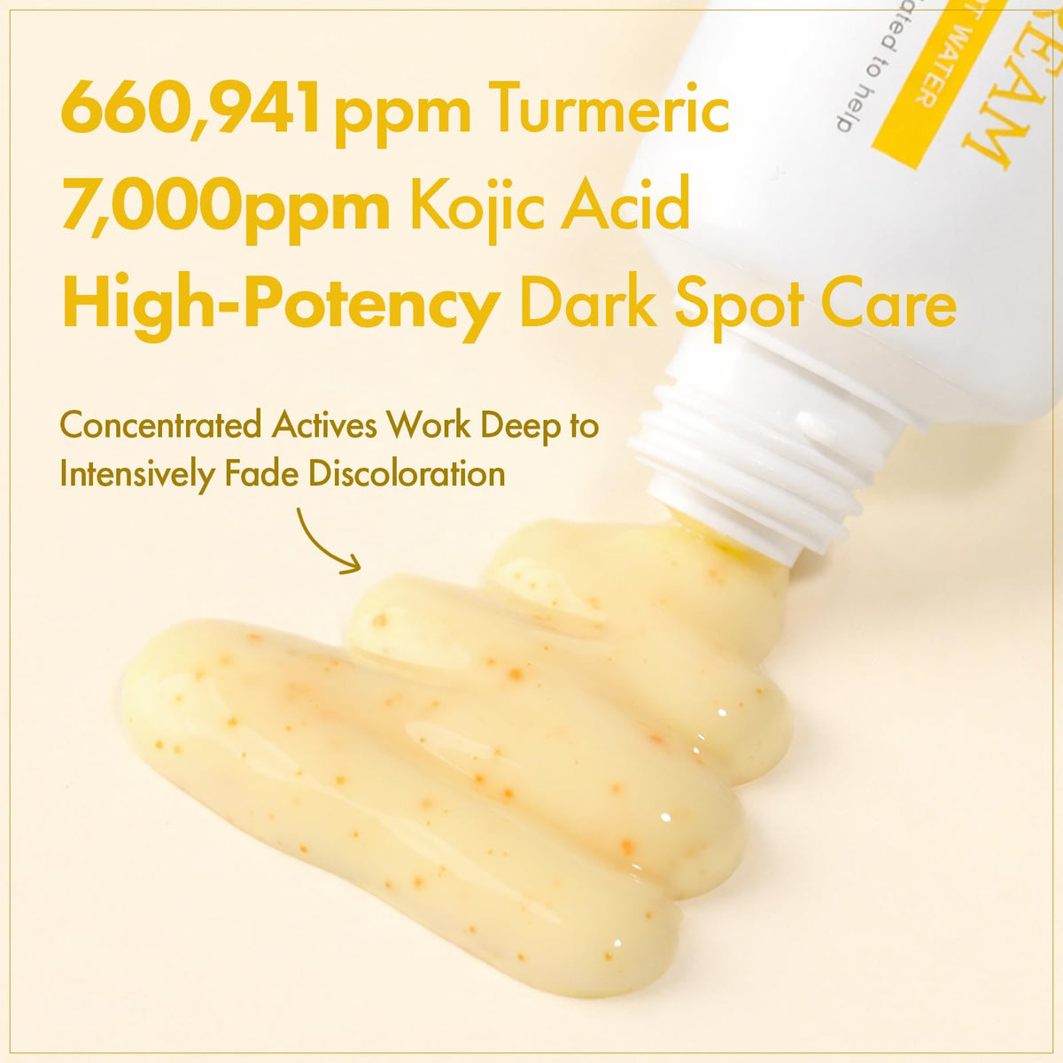 TOSOWOONG Kojic Acid Turmeric Cream application on skin