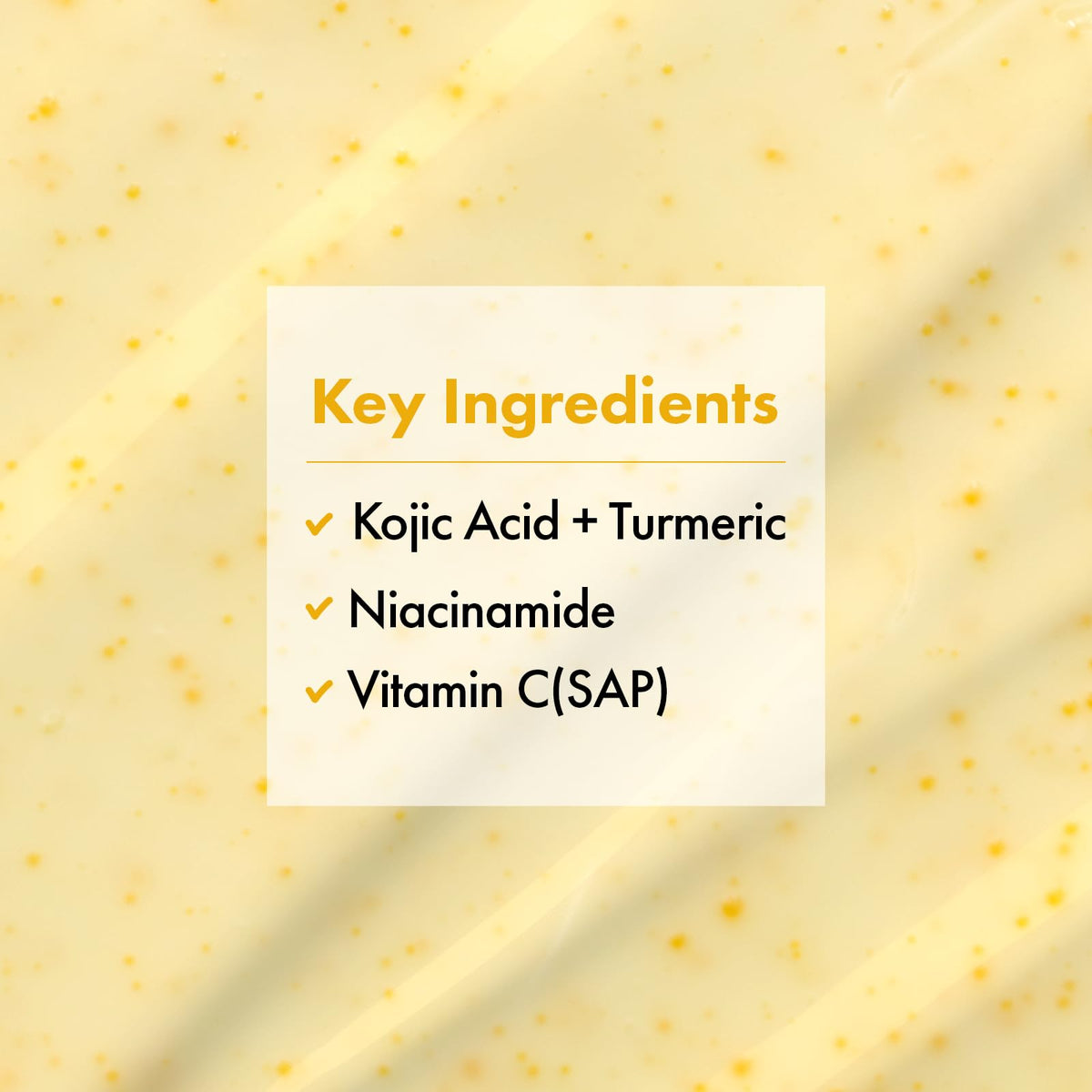 TOSOWOONG Kojic Acid Turmeric Cream ingredients list