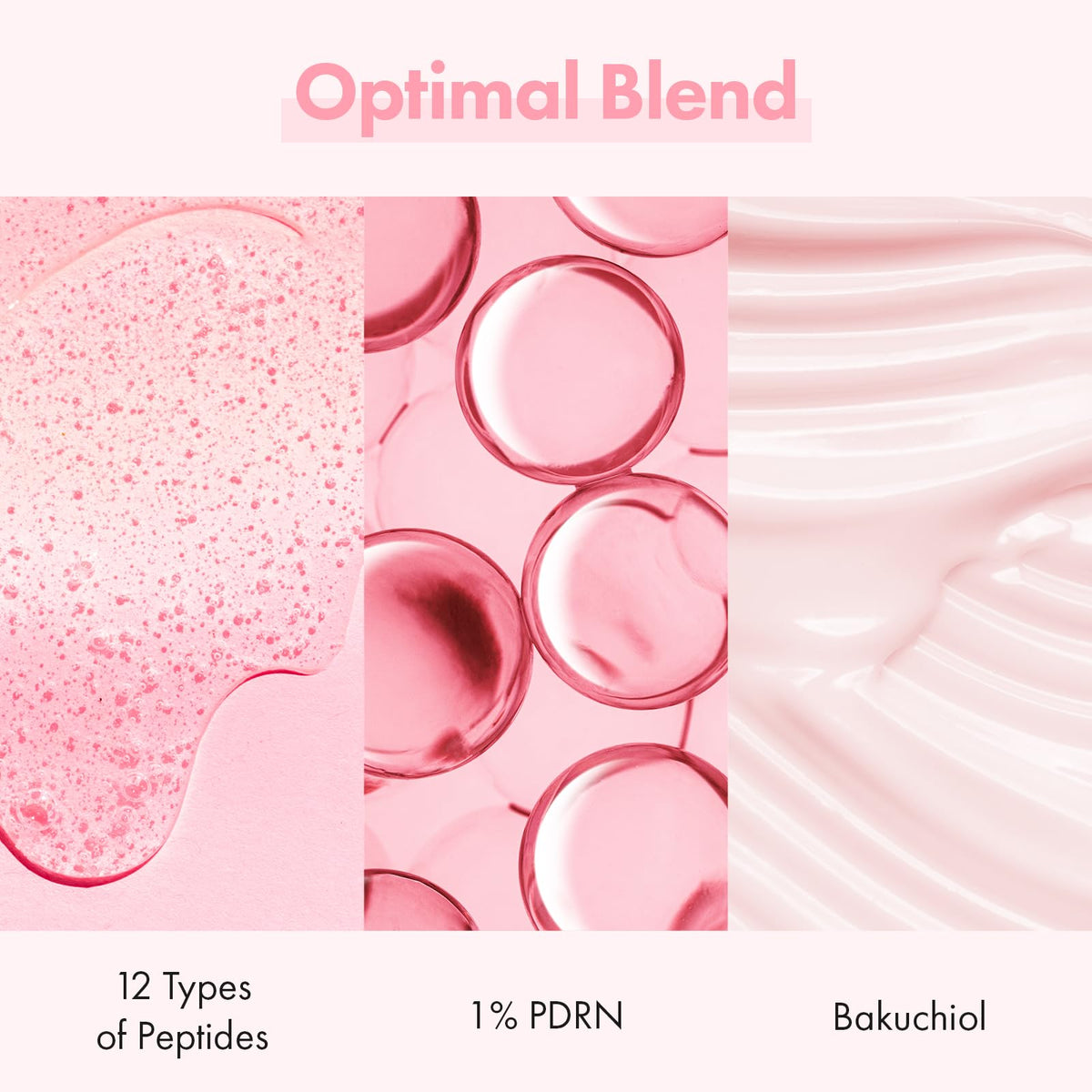 TOSOWOONG Pink Peptide 12 PDRN Serum texture on hand