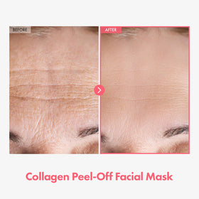TOSOWOONG Real Collagen Fit Peel-Off Mask in use on a model