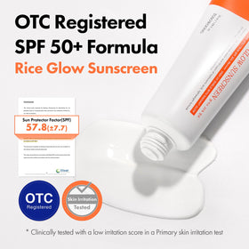 TOSOWOONG Rice Glow Sunscreen SPF50+ lifestyle scene