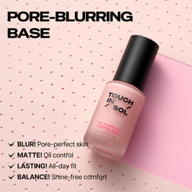 TOUCH IN SOL No Poreblem Primer 2.0 application on skin