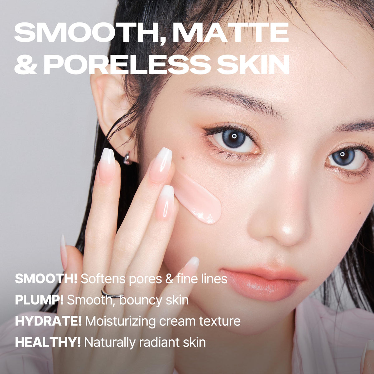 TOUCH IN SOL No Poreblem Primer 2.0 with makeup products