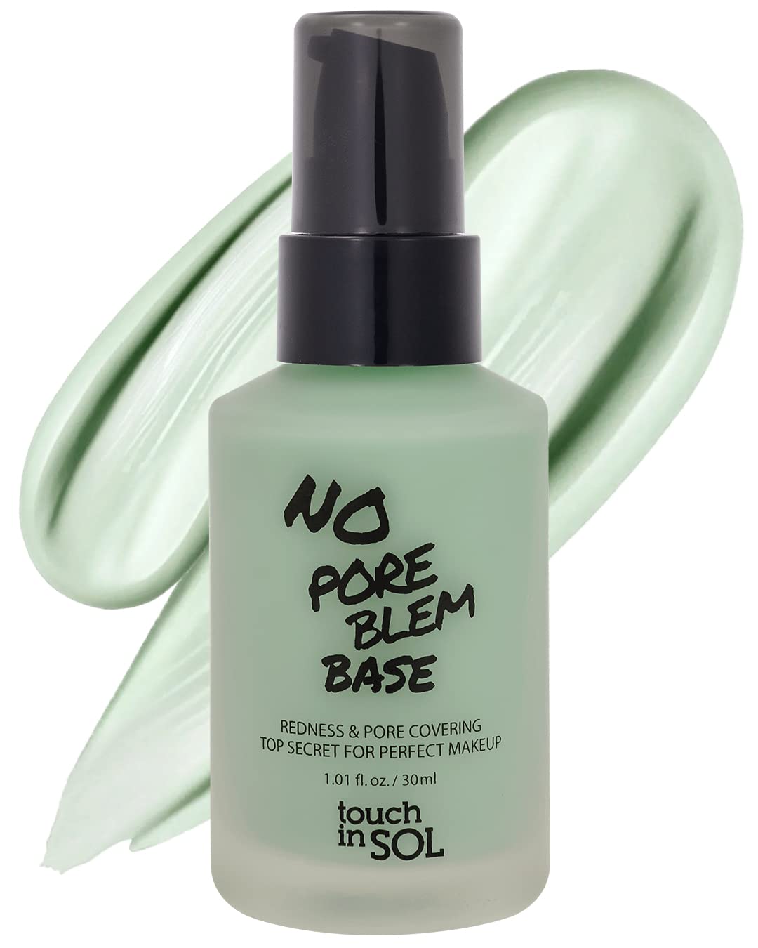 TOUCH IN SOL Redness Correcting Base Primer front view with packaging