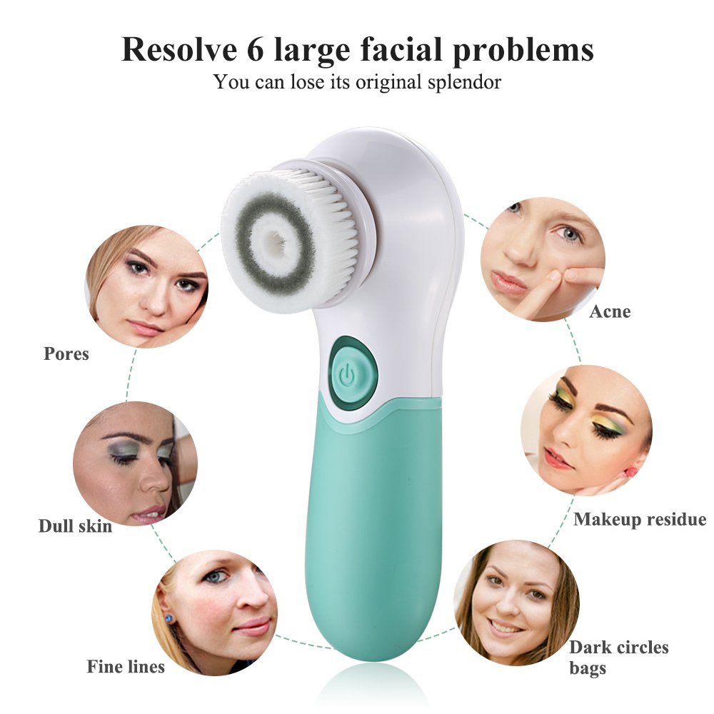 TOUCHBeauty Electric Facial Cleansing Brush close-up of handle
