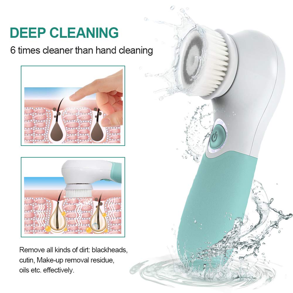 TOUCHBeauty Electric Facial Cleansing Brush in storage box