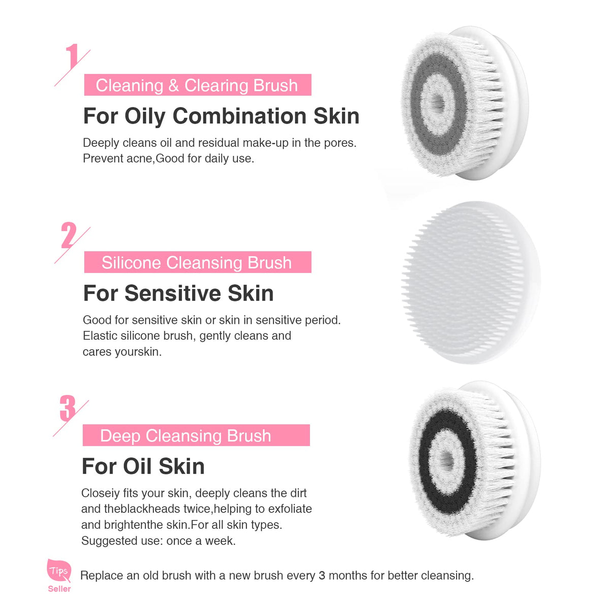 TOUCHBeauty Spin Brush Face Cleanser in bathroom setting