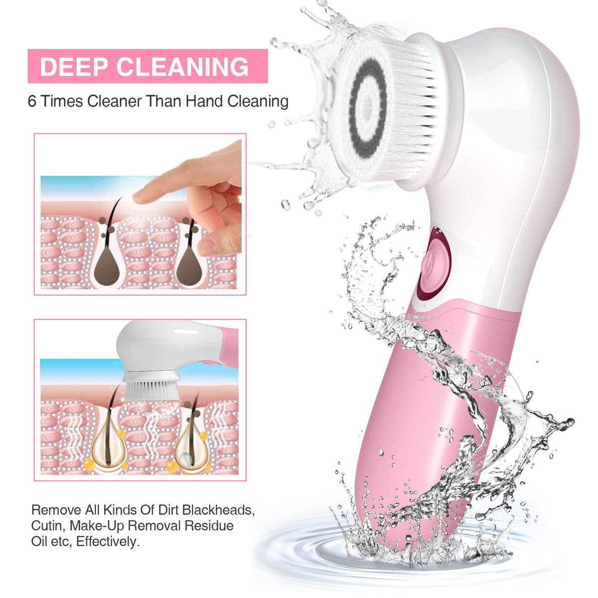 TOUCHBeauty Spin Brush Face Cleanser with storage box