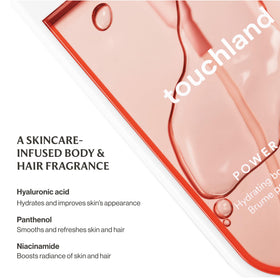 Touchland Body Mist Peachy Lychee packaging details