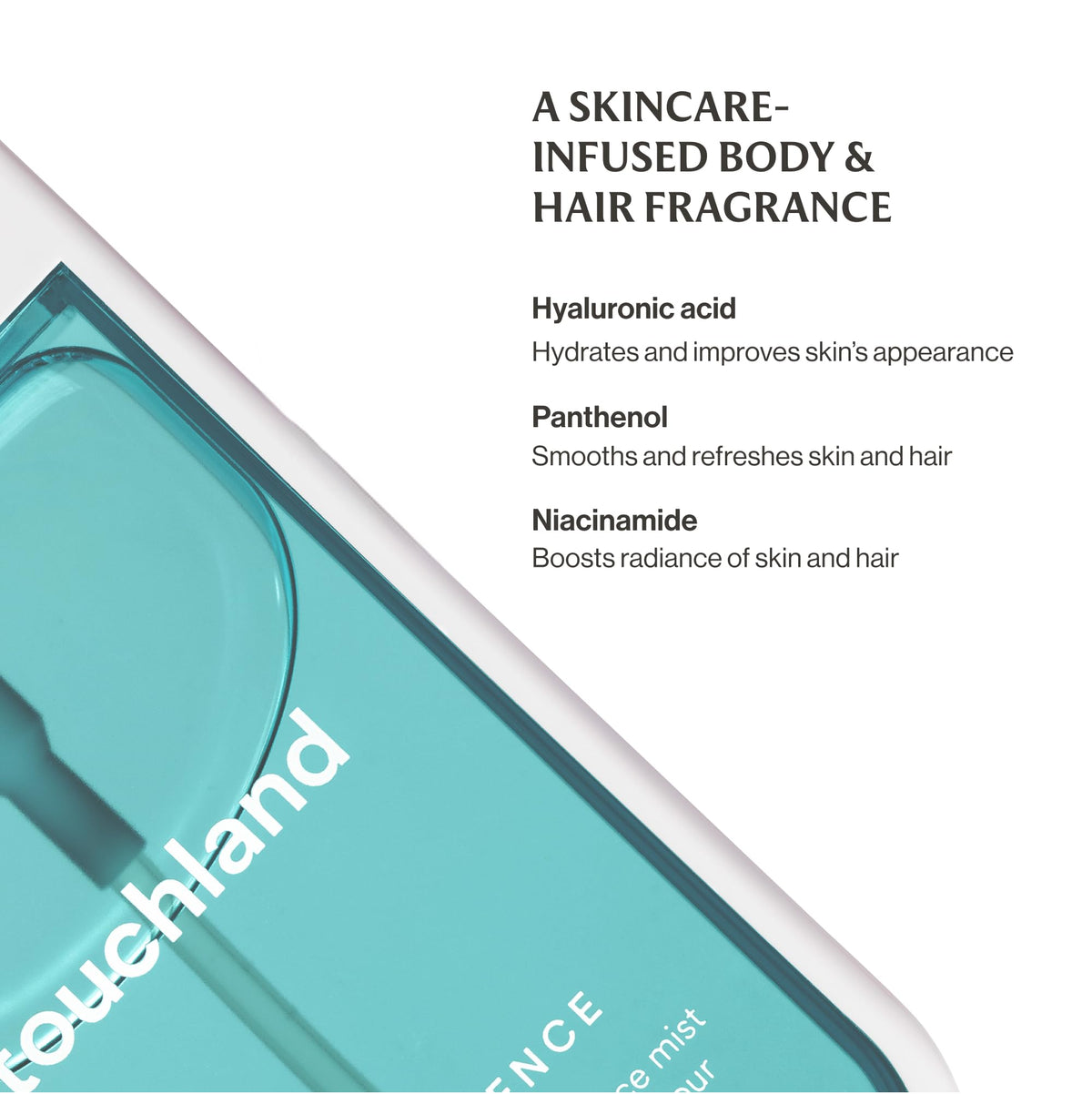 Touchland Body Mist Sparkling Bergamot 2 FL. OZ. in lifestyle setting