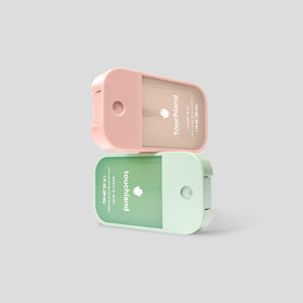 Touchland Glow Hand Sanitizer Spray demonstrating travel size