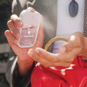 Touchland hand sanitizer sprays with aloe vera and essential oils