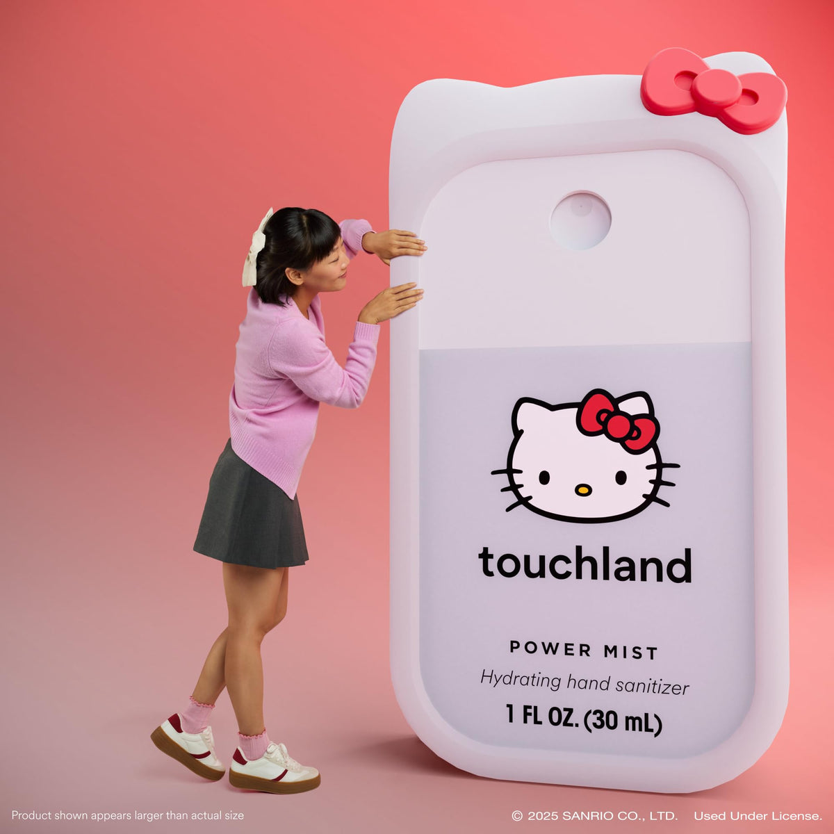 Touchland Hydrating Hand Sanitizer Spray and case on a table