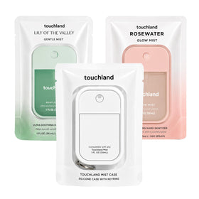 Touchland Hydrating Hand Sanitizer Spray front view with Lily of the Valley scent