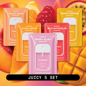 Touchland Juicy 5 Hydrating Hand Sanitizer Spray Set - Berry Bliss scent
