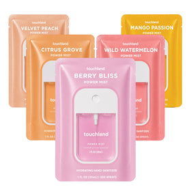 Touchland Juicy 5 Hydrating Hand Sanitizer Spray Set - Citrus Grove scent