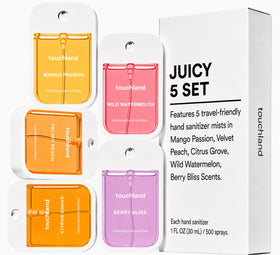 Touchland Juicy 5 Hydrating Hand Sanitizer Spray Set - Wild Watermelon scent