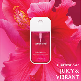 Touchland Juicy Escape Hydrating Hand Sanitizer bottle close-up