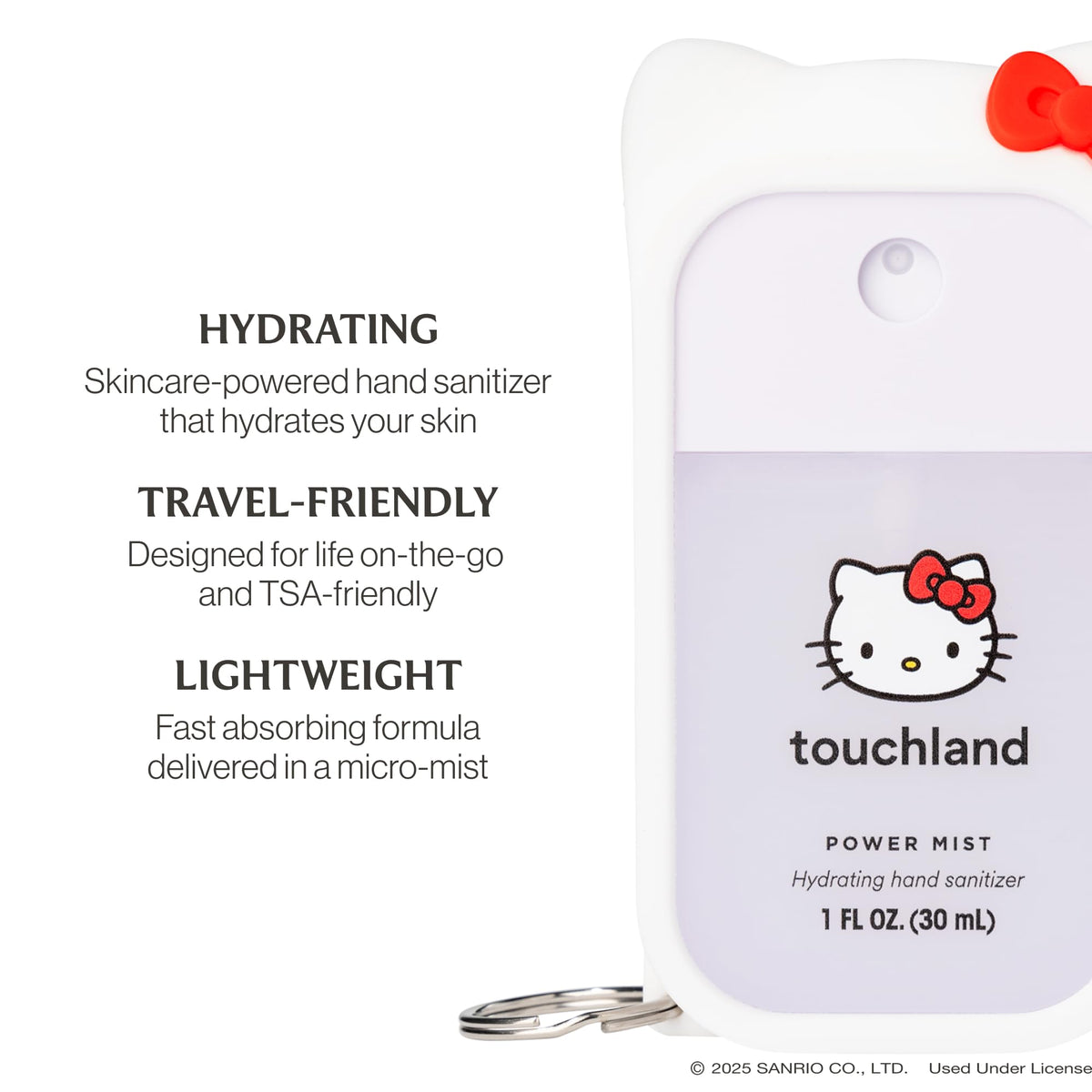 Touchland sanitizer spray with vibrant packaging