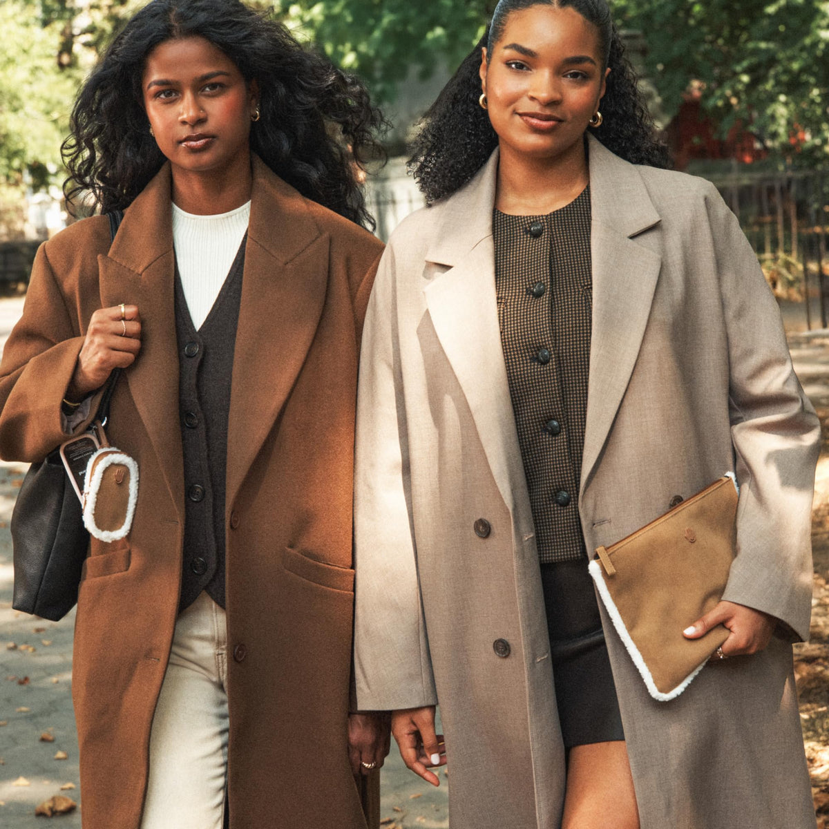 Touchland Vegan Shearling Touchette on a flat surface