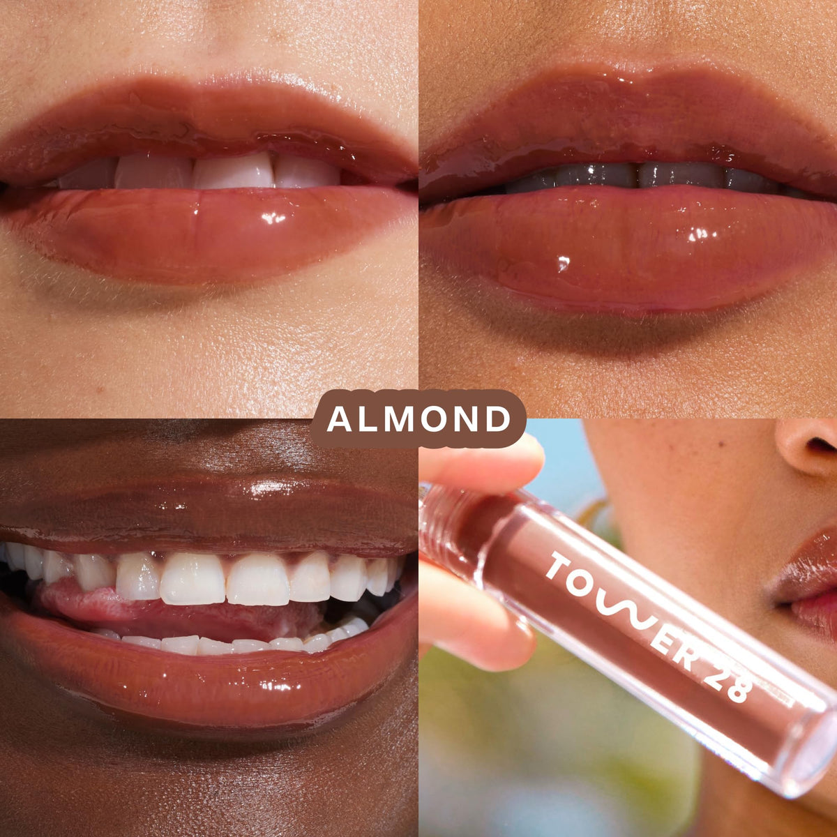 Tower 28 ShineOn Lip Gloss Jelly Almond packaging