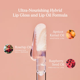 Tower 28 ShineOn Lip Gloss Jelly Chill in hand