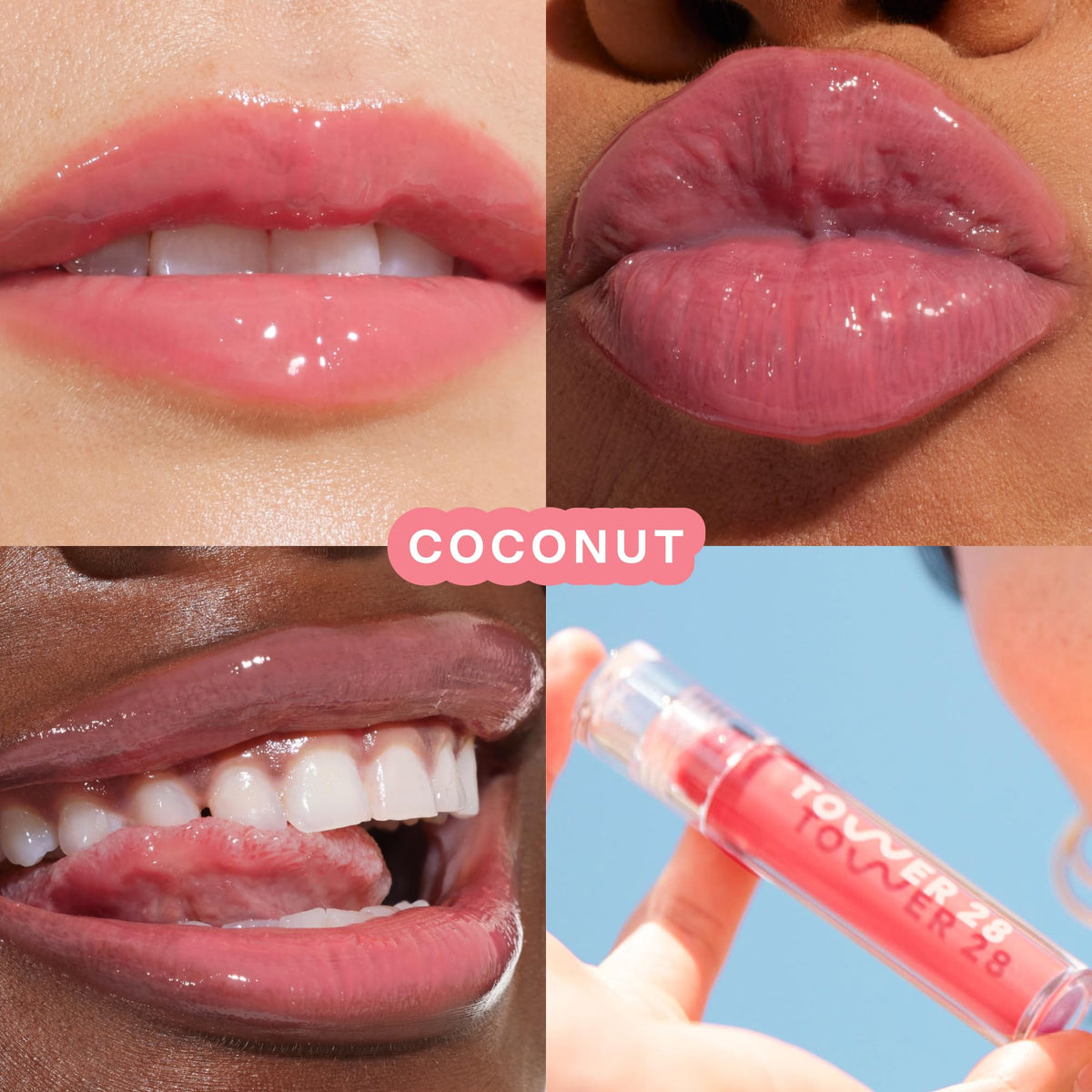 Tower 28 ShineOn Lip Gloss Jelly Coconut packaging