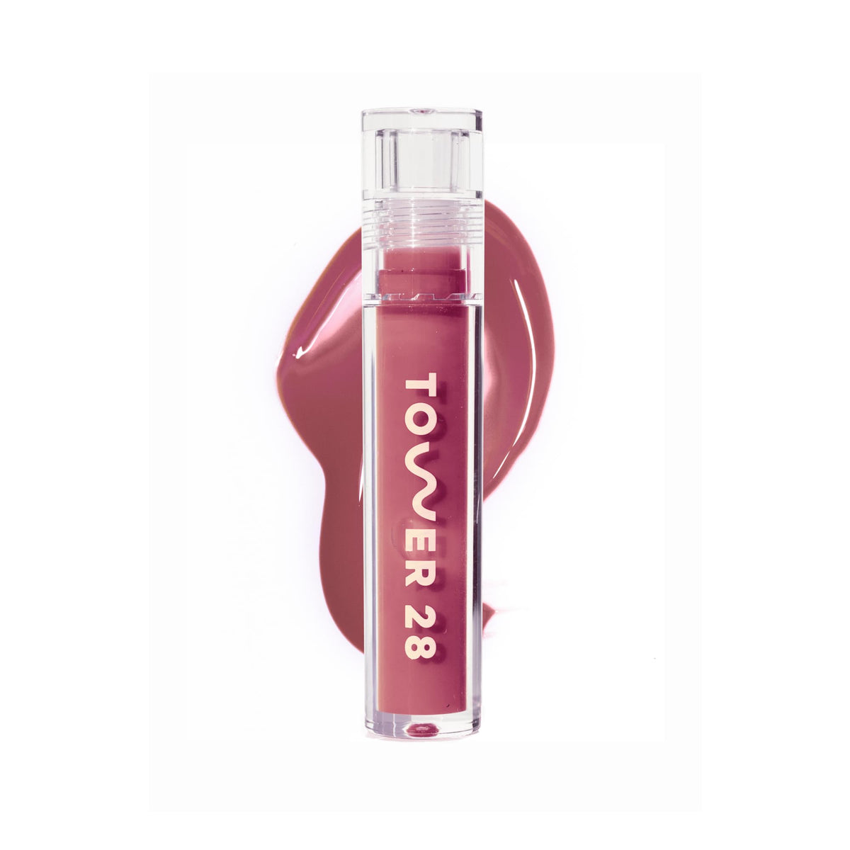 Tower 28 ShineOn Lip Gloss Jelly in Sesame front view