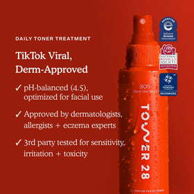 Tower 28 SOS Daily Rescue Spray with mist effect