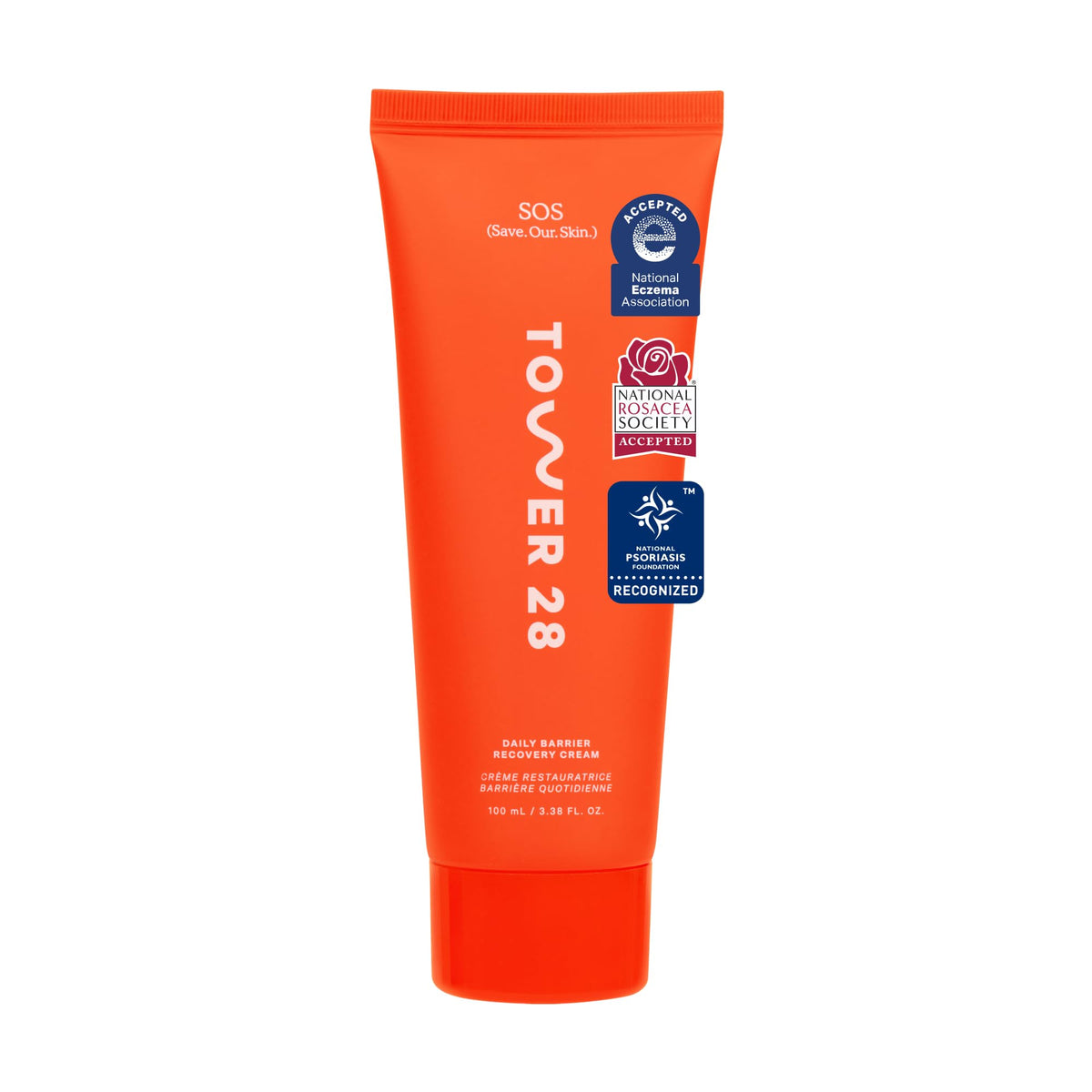 Tower 28 SOS Recovery Hydrating Face Cream front view 1.86 oz