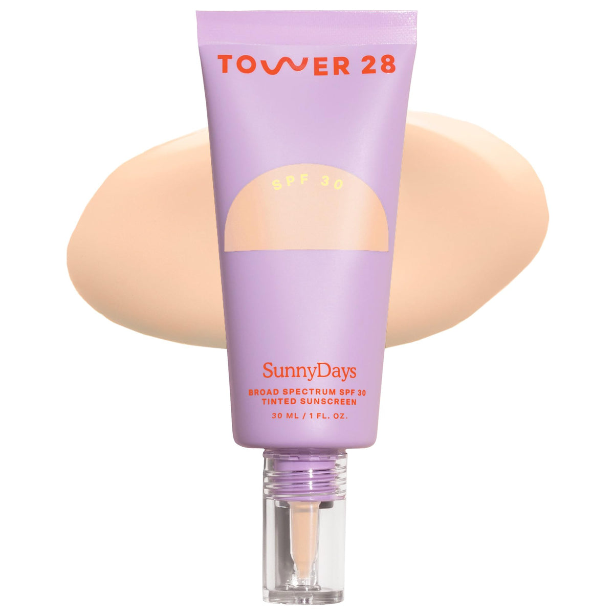 Tower 28 SunnyDays SPF 30 Tinted Sunscreen Foundation Shade 13 front view