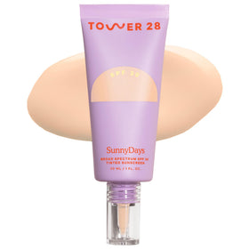 Tower 28 SunnyDays SPF 30 Tinted Sunscreen Foundation Shade 13 front view