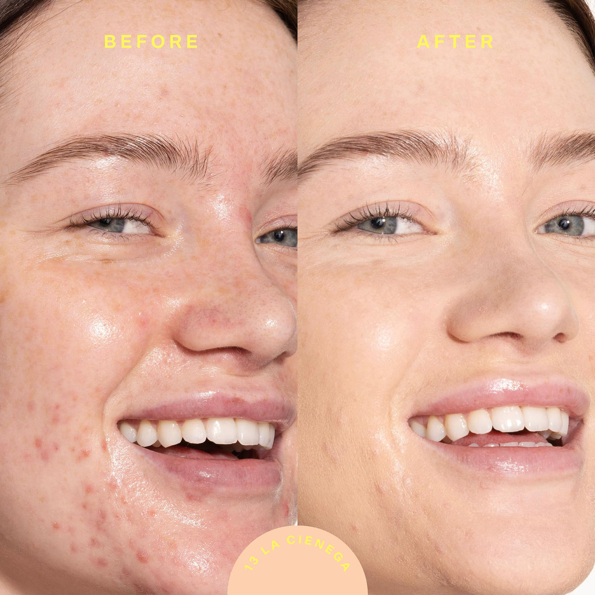 Tower 28 SunnyDays SPF 30 Tinted Sunscreen Foundation Shade 13 texture on skin