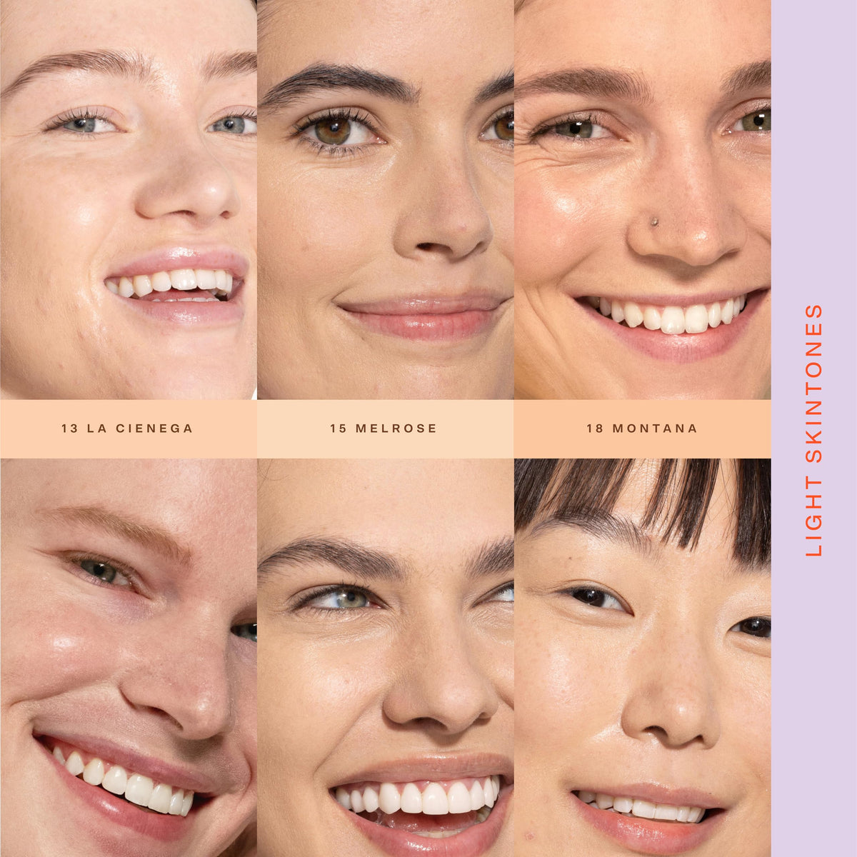 Tower 28 SunnyDays SPF 30 Tinted Sunscreen Foundation Shade 18 application with brush