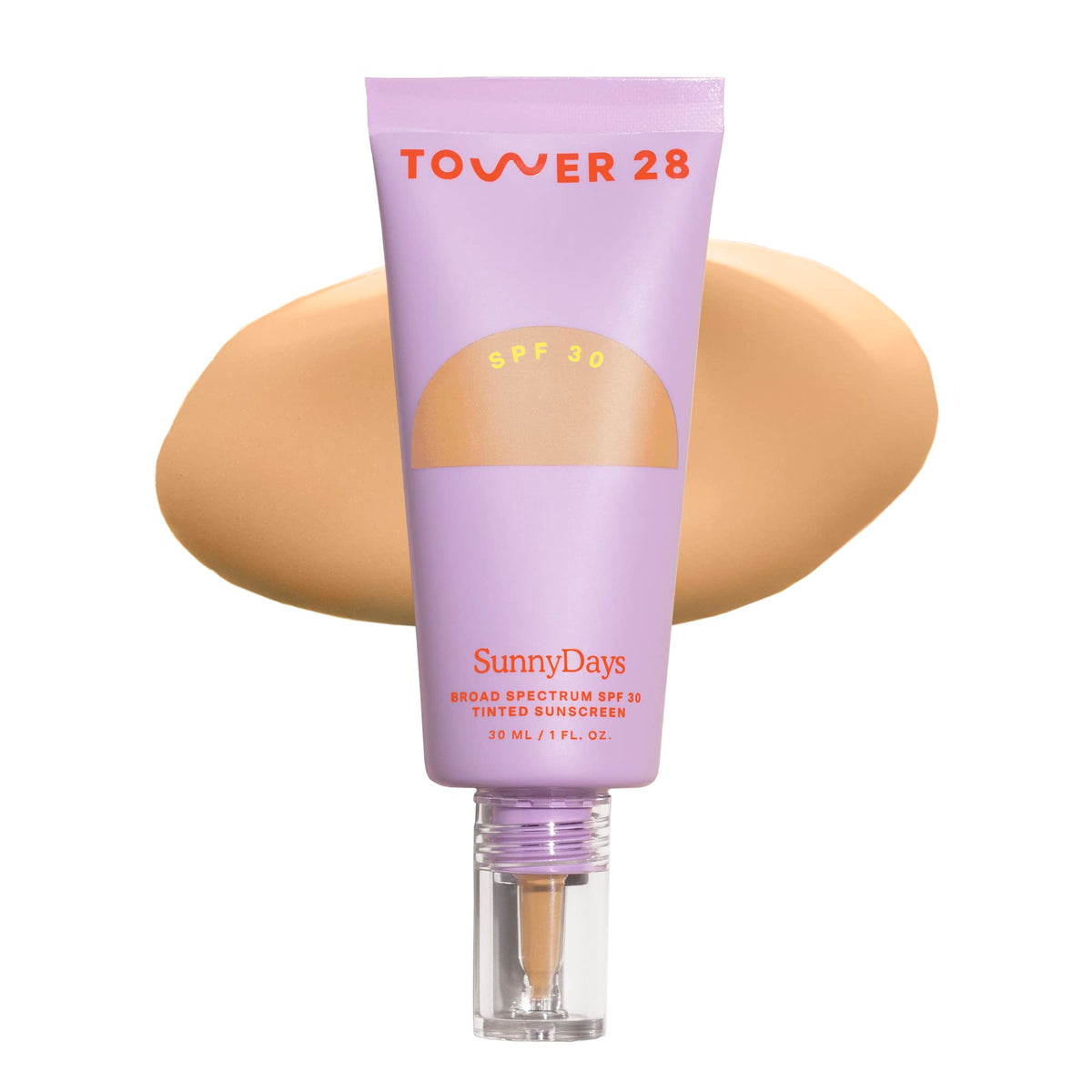 Tower 28 SunnyDays SPF 30 Tinted Sunscreen Foundation Shade 20 front view