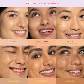 Tower 28 SunnyDays SPF 30 Tinted Sunscreen Foundation Shade 35 swatch on hand